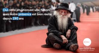 Homme sdf à Cannes